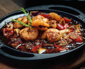 SHRIMPS IN CASSEROLE